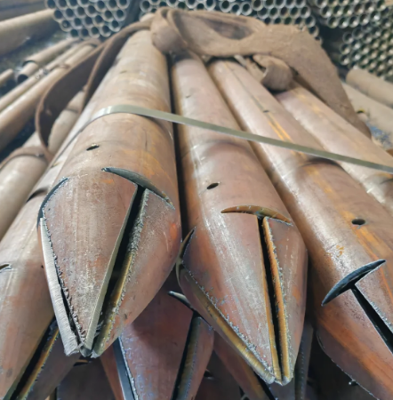 安顺出尖打孔加工无缝注浆钢花管注浆管厂家